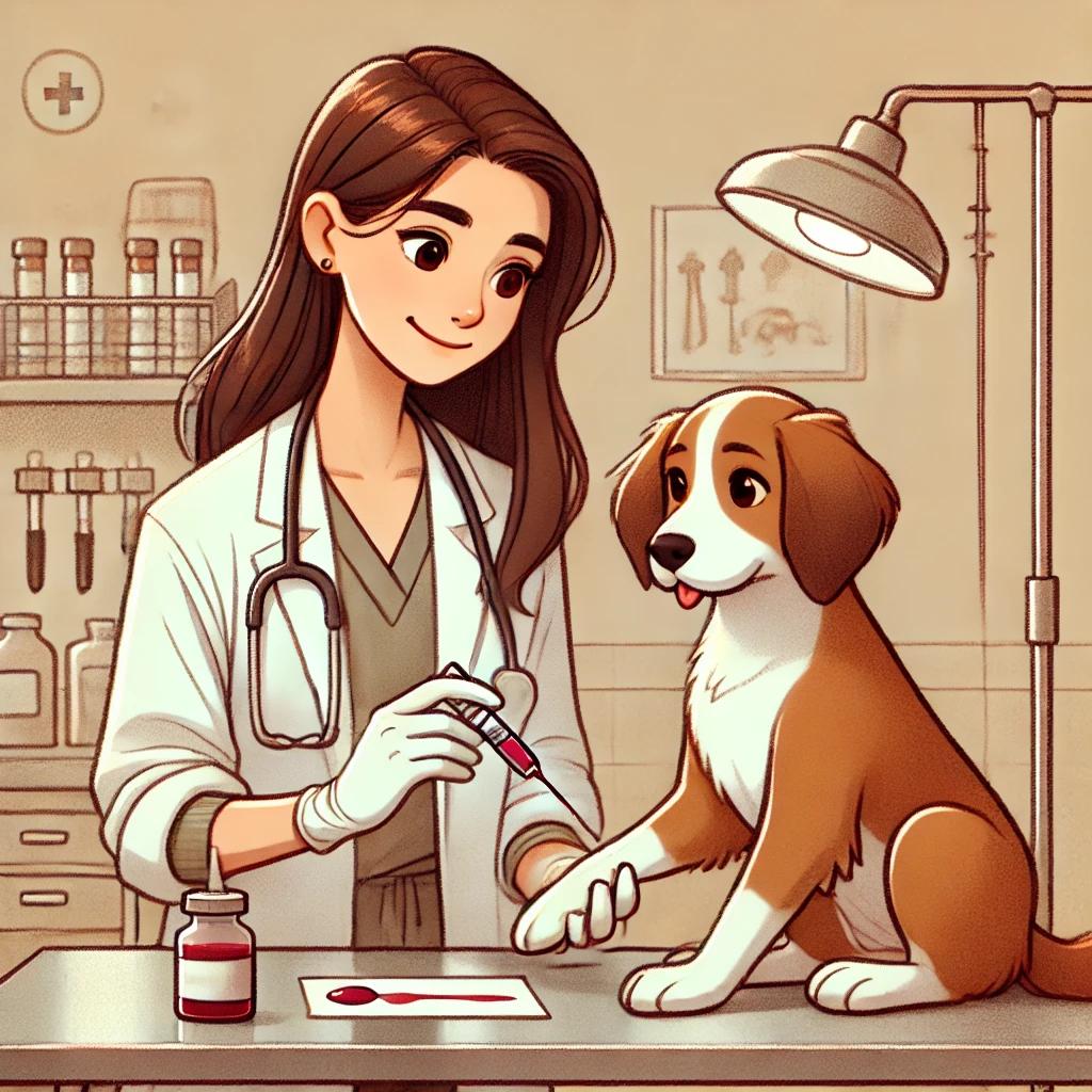 Dra. Nicole Duarte Proux, médica-veterinária da Vet On, realizando atendimento domiciliar
